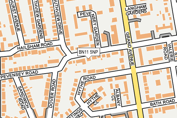 BN11 5NP map - OS OpenMap – Local (Ordnance Survey)