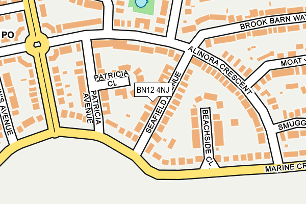 BN12 4NJ map - OS OpenMap – Local (Ordnance Survey)