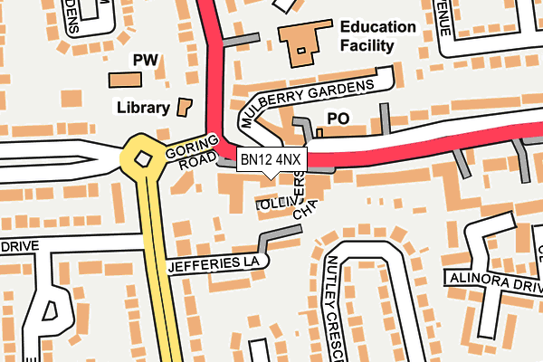 Map of M HOLMES CONSTRUCTION LIMITED at local scale