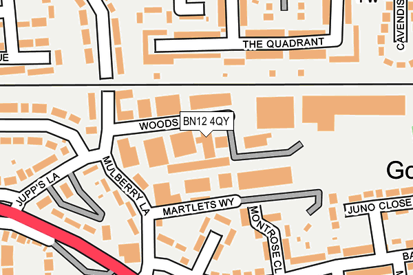 Map of FBA BOOKS LTD at local scale