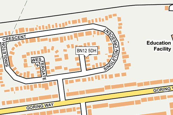 Map of SUSSEX VENDING LIMITED at local scale