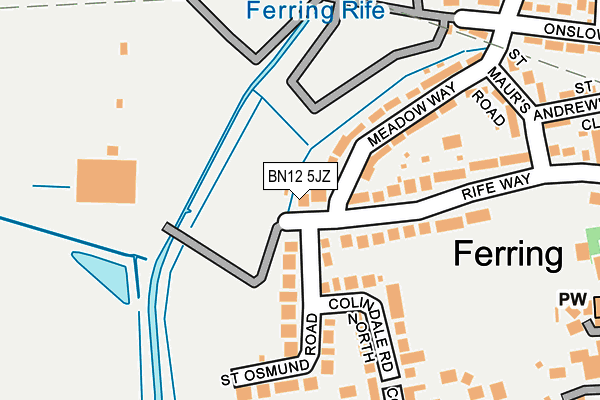 Map of FERRING SPREADSHEET SOLUTIONS LIMITED at local scale