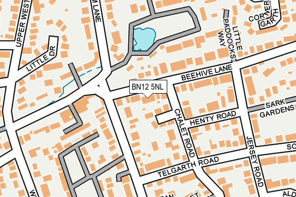 BN12 5NL map - OS OpenMap – Local (Ordnance Survey)