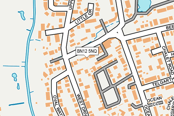 BN12 5NQ map - OS OpenMap – Local (Ordnance Survey)