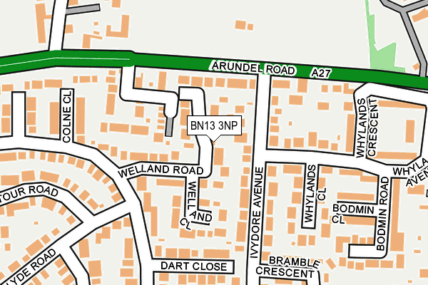 BN13 3NP map - OS OpenMap – Local (Ordnance Survey)