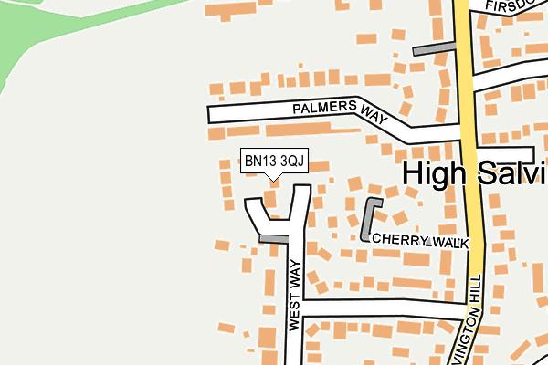 BN13 3QJ map - OS OpenMap – Local (Ordnance Survey)