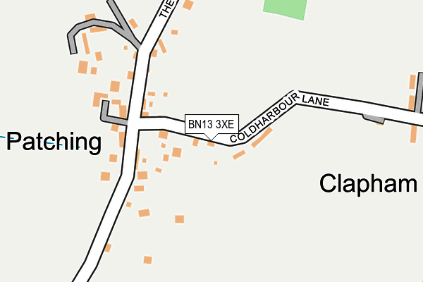 BN13 3XE map - OS OpenMap – Local (Ordnance Survey)
