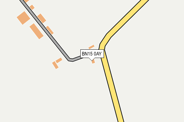 BN15 0AY map - OS OpenMap – Local (Ordnance Survey)