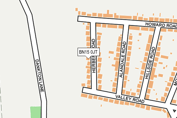 BN15 0JT map - OS OpenMap – Local (Ordnance Survey)