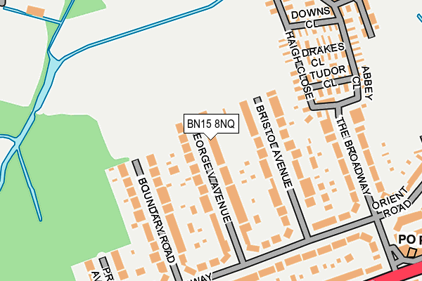 BN15 8NQ map - OS OpenMap – Local (Ordnance Survey)