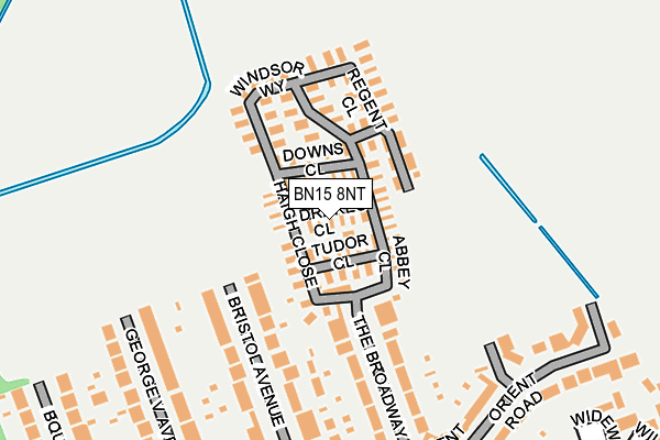 BN15 8NT map - OS OpenMap – Local (Ordnance Survey)