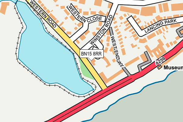 BN15 8RR map - OS OpenMap – Local (Ordnance Survey)