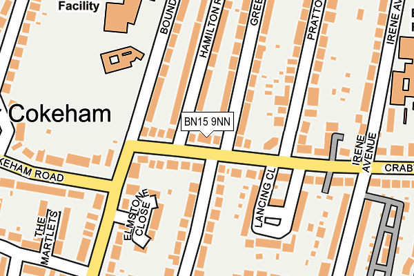 BN15 9NN map - OS OpenMap – Local (Ordnance Survey)