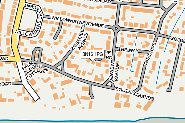 BN16 1PG map - OS OpenMap – Local (Ordnance Survey)