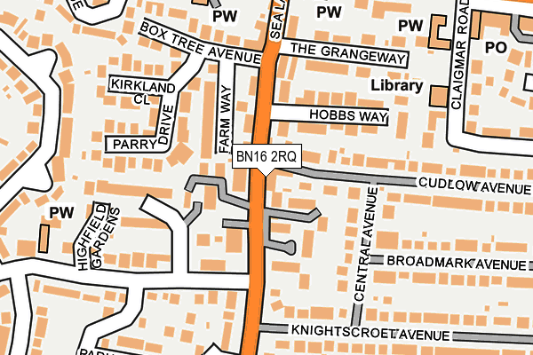 Map of DOLPHIN COURT (RUSTINGTON) LIMITED at local scale