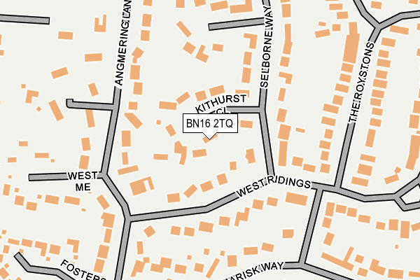 BN16 2TQ map - OS OpenMap – Local (Ordnance Survey)