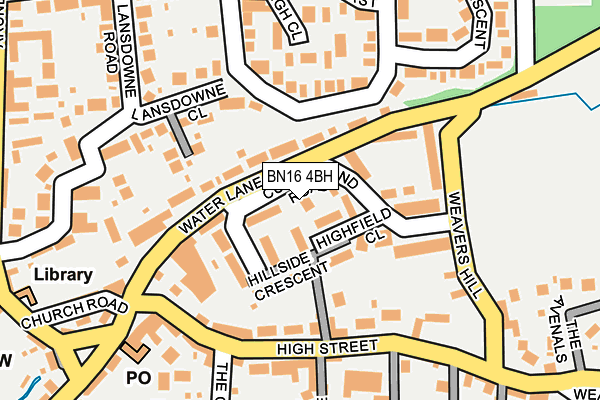 BN16 4BH map - OS OpenMap – Local (Ordnance Survey)