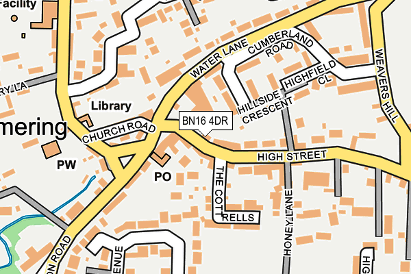 BN16 4DR map - OS OpenMap – Local (Ordnance Survey)