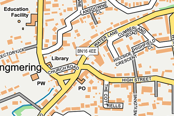 BN16 4EE map - OS OpenMap – Local (Ordnance Survey)