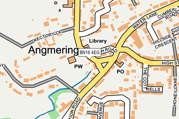 BN16 4EG map - OS OpenMap – Local (Ordnance Survey)