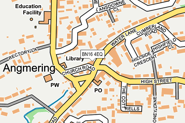 BN16 4EQ map - OS OpenMap – Local (Ordnance Survey)