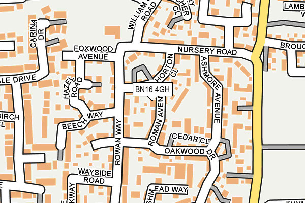 Map of 77 RUTLAND ROAD HOVE LIMITED at local scale