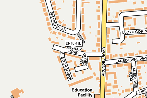Map of EWWW LTD at local scale