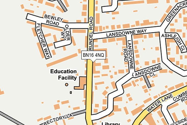 BN16 4NQ map - OS OpenMap – Local (Ordnance Survey)