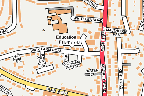 Map of THE PLUMBING & HEATING ENGINEER LTD at local scale