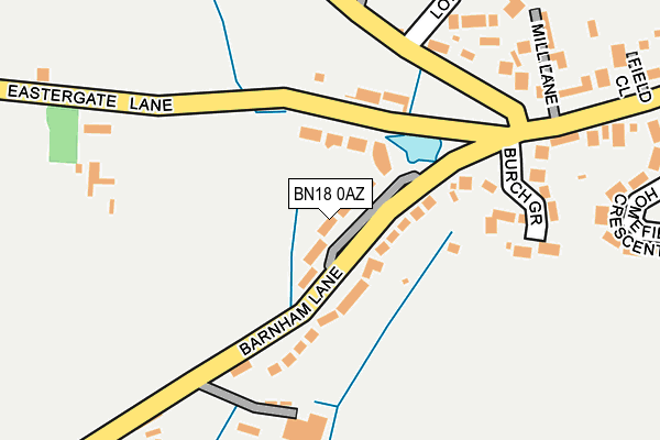 BN18 0AZ map - OS OpenMap – Local (Ordnance Survey)