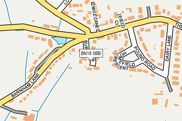 BN18 0BB map - OS OpenMap – Local (Ordnance Survey)