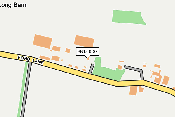 BN18 0DG map - OS OpenMap – Local (Ordnance Survey)