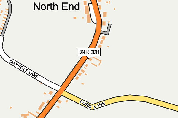 BN18 0DH map - OS OpenMap – Local (Ordnance Survey)