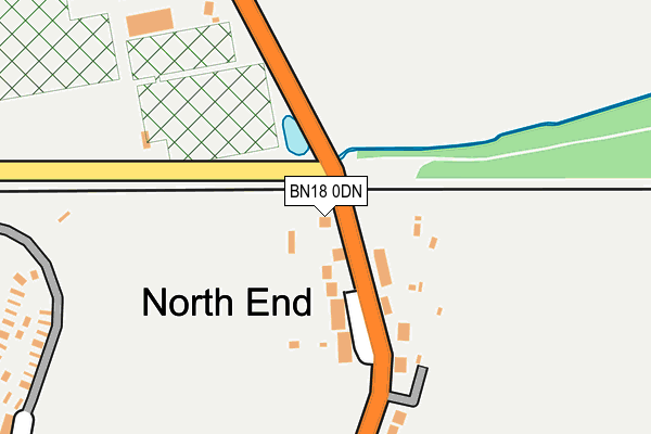 BN18 0DN map - OS OpenMap – Local (Ordnance Survey)