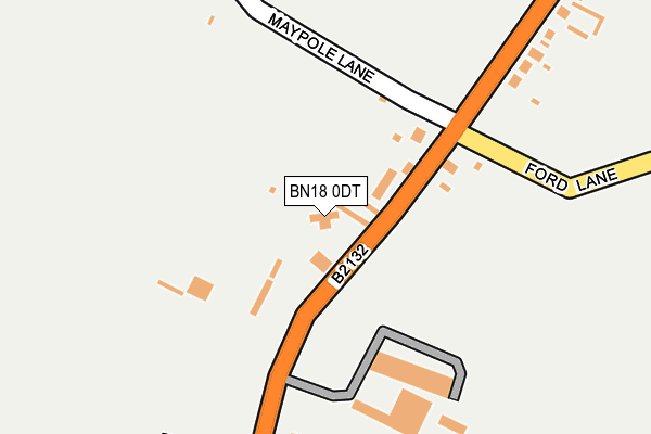 BN18 0DT map - OS OpenMap – Local (Ordnance Survey)