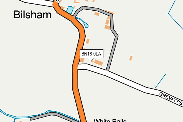 BN18 0LA map - OS OpenMap – Local (Ordnance Survey)