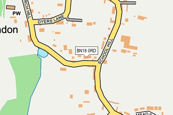 BN18 0RD map - OS OpenMap – Local (Ordnance Survey)