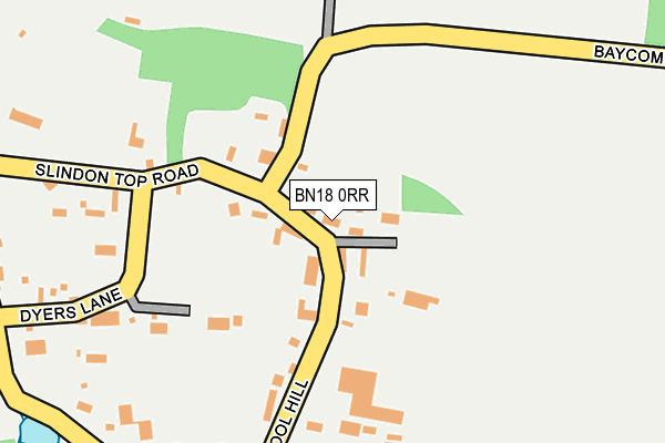 BN18 0RR map - OS OpenMap – Local (Ordnance Survey)