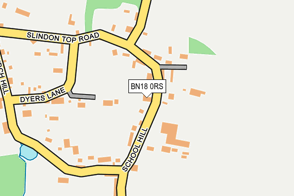 BN18 0RS map - OS OpenMap – Local (Ordnance Survey)