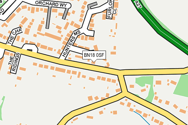 BN18 0SF map - OS OpenMap – Local (Ordnance Survey)