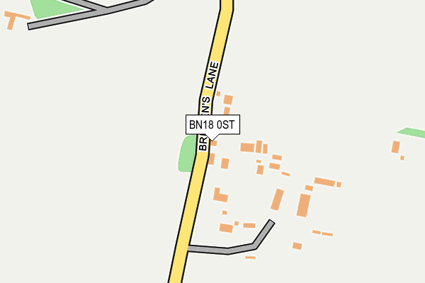 BN18 0ST map - OS OpenMap – Local (Ordnance Survey)
