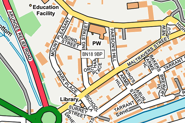 BN18 9BP map - OS OpenMap – Local (Ordnance Survey)