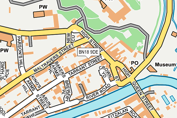 BN18 9DE map - OS OpenMap – Local (Ordnance Survey)