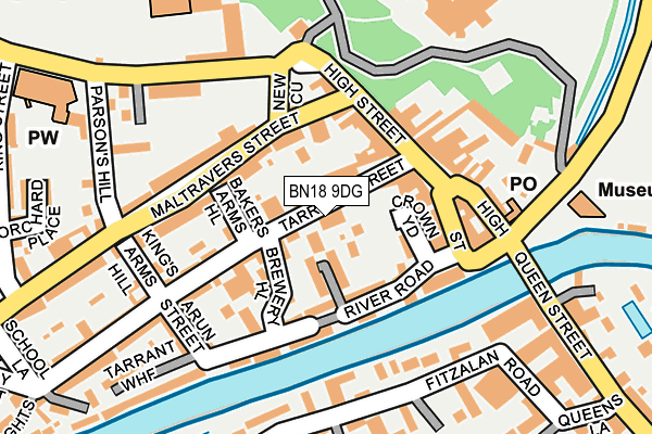 BN18 9DG map - OS OpenMap – Local (Ordnance Survey)