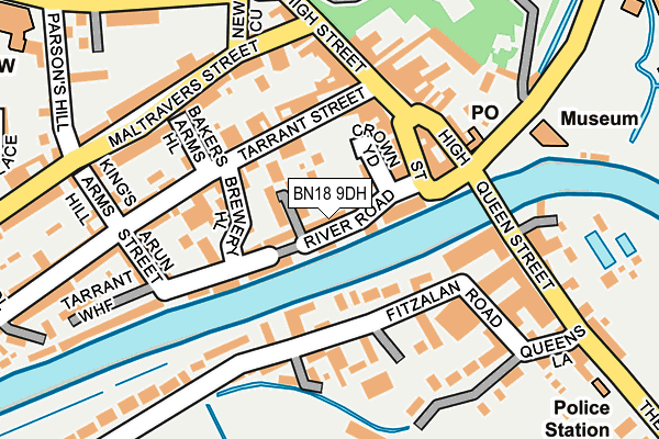 BN18 9DH map - OS OpenMap – Local (Ordnance Survey)