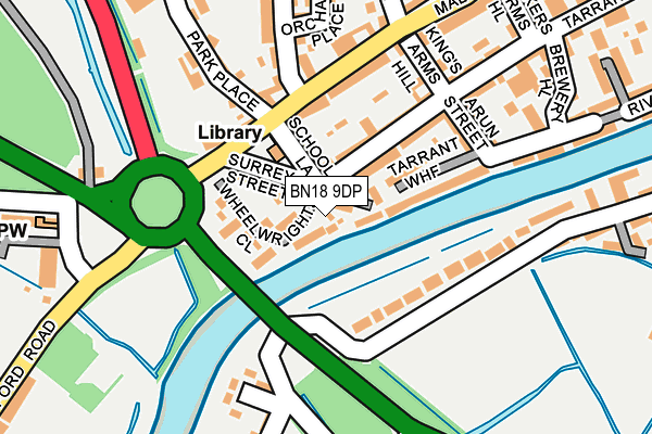 BN18 9DP map - OS OpenMap – Local (Ordnance Survey)
