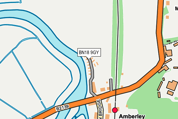 BN18 9GY map - OS OpenMap – Local (Ordnance Survey)