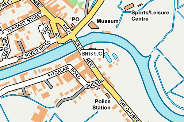 BN18 9JG map - OS OpenMap – Local (Ordnance Survey)
