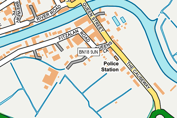 BN18 9JN map - OS OpenMap – Local (Ordnance Survey)