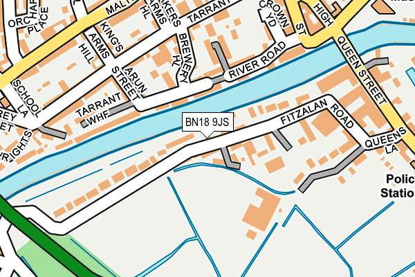 BN18 9JS map - OS OpenMap – Local (Ordnance Survey)
